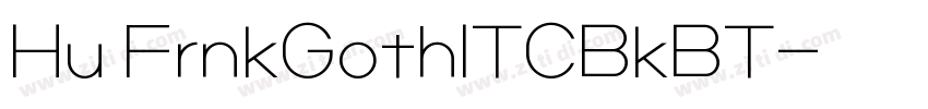 Hu FrnkGothITCBkBT字体转换